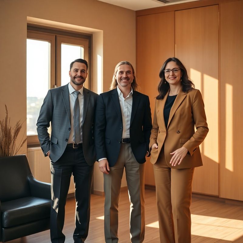 Trei consilieri financiari în biroul Modern Grup din Brașov
